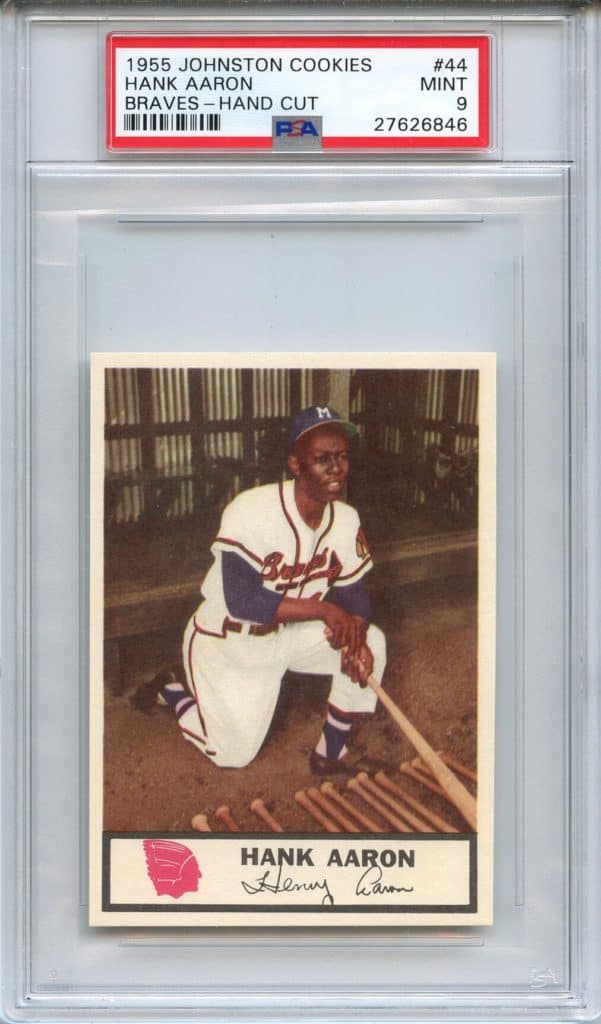 4.) 1955 Johnston Cookies (Braves) Baseball Card #44