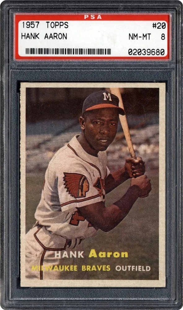 1957 topps hank aaron