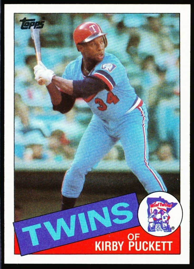 1985 topps kirby puckett baseball card