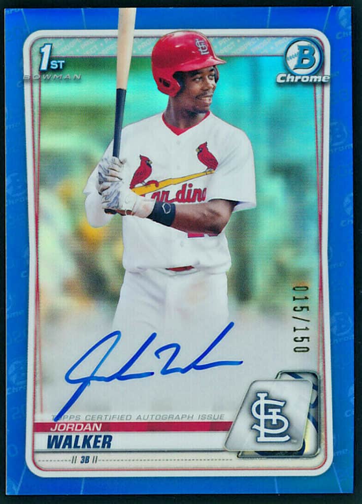2020 Bowman Chrome Draft Rookies Jordan Walker