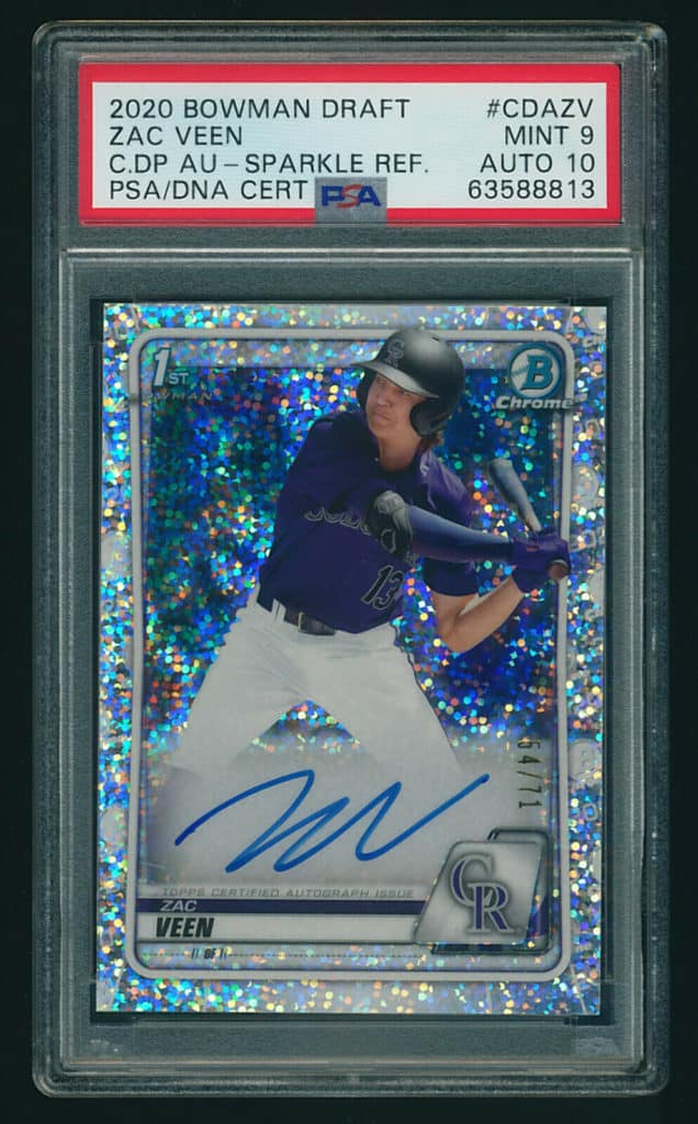 2020 Bowman Chrome Draft Rookies Zac Veen