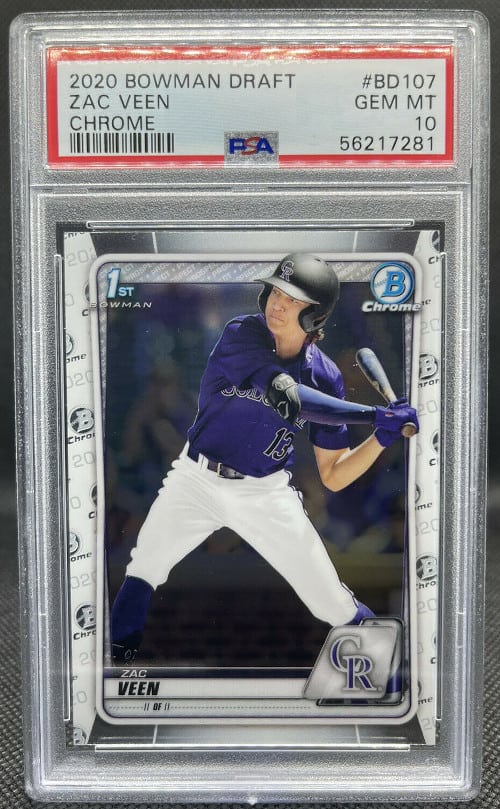 2020 Bowman Chrome Draft Rookies Zac Veen