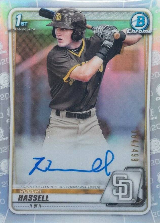 2020 Bowman Chrome Draft Rookies Robert Hassell