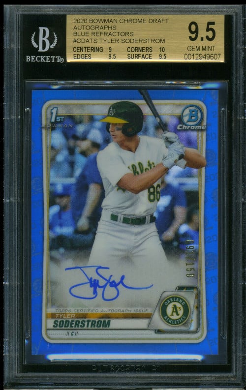 2020 Bowman Chrome Draft Rookies Tyler Soderstrom