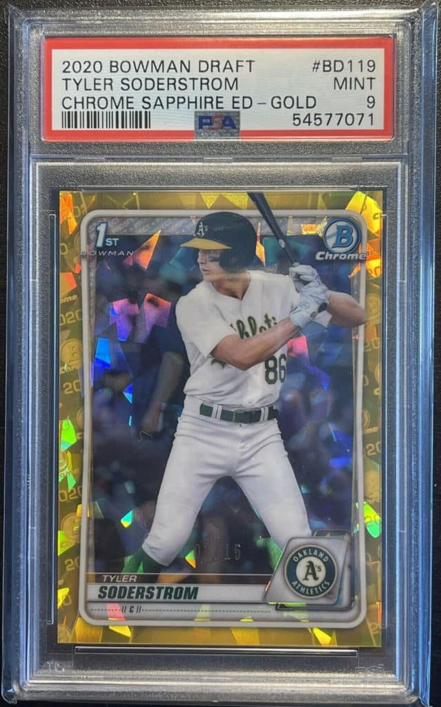 2020 Bowman Chrome Draft Rookies Tyler Soderstrom